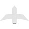 Ekena Millwork Bellingham Architectural Grade PVC Gable Bracket, 36"W x 19 1/2"H x 4"D x 6"F, 13/12 Pitch GBP036X20X0406BEL00 - alternate 4